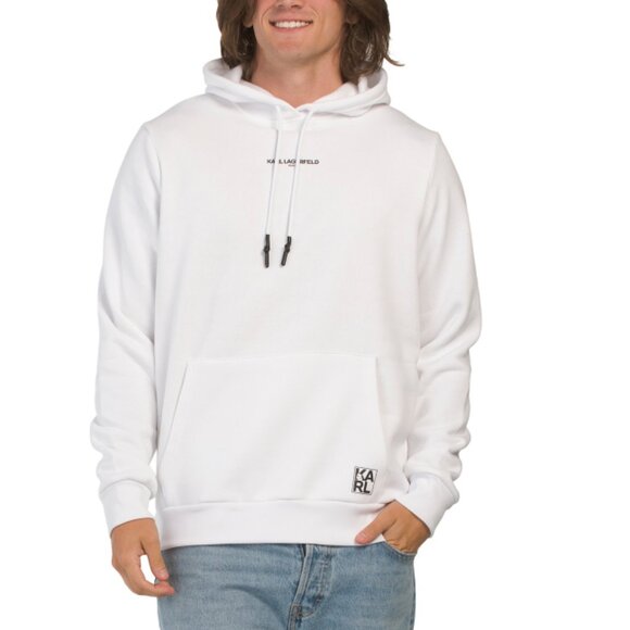 KARL LAGERFELD PARIS White Logo Hoodie